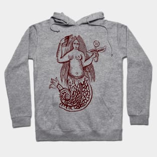 Woodcut Mermaid Hoodie